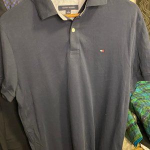 Navy Blue Tommy Hilfiger Men's Polo